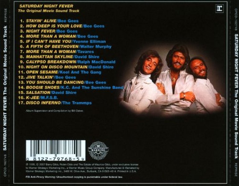 CD SATURDAY NIGHT FEVER - Original Filmsoundtrack 1977 --> Musical CDs ...