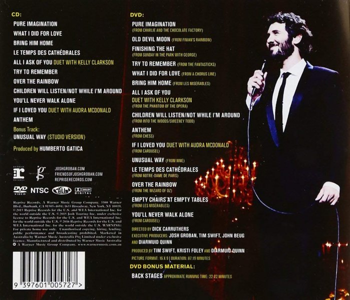 Cd Josh Groban Stages Live Cd Dvd