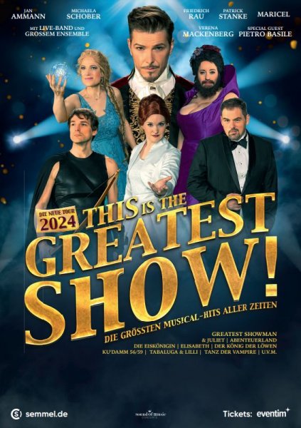 Tickets This Is THE GREATEST SHOW Tournee 2024 Musical CDs DVDs   41031a 