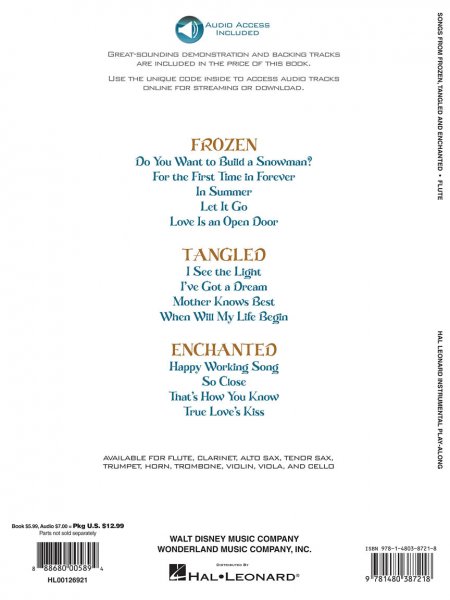 Sheet Music Download Playbacks Songs From Frozen Tangled And
