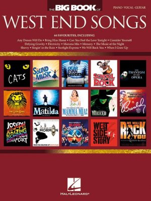 Sheet Music The Big Book Of West End Songs Musical Cds Dvds Soundofmusic Shop