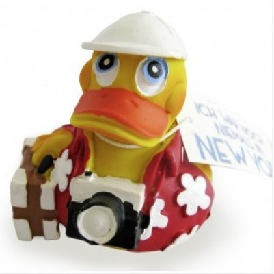 Badeente New York - Freiheitsstatue Quietscheente, 7,5cm, Vinyl