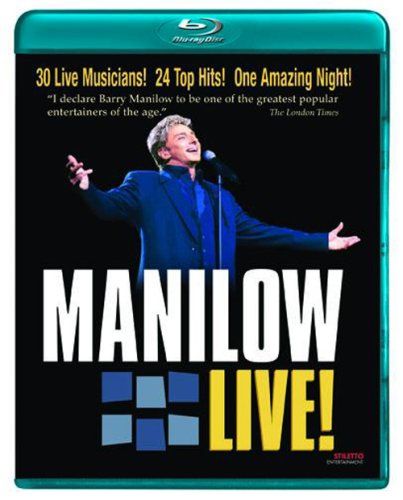 Blu Ray Disc Manilow Barry Manilow Live Region B Musical Cds Dvds Soundofmusic Shop