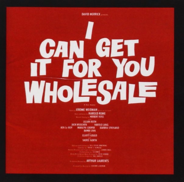 CD I CAN GET IT FOR YOU WHOLESALE - Original Broadway Cast 1962 ...