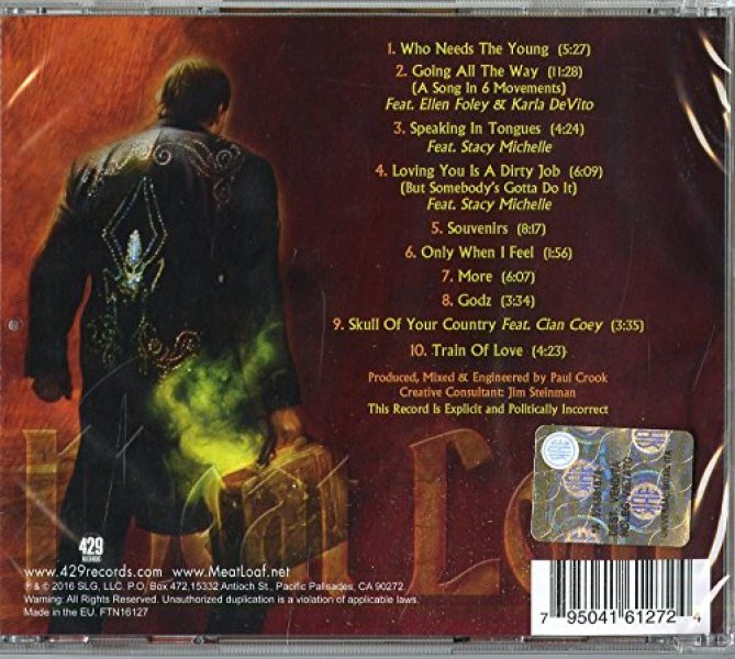 CD Meat Loaf Braver Than We Are All Songs by Jim Steinman