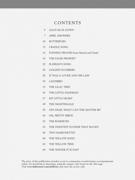 American Art Songs For The Progressing Singer - Soprano » Noten Für Gesang