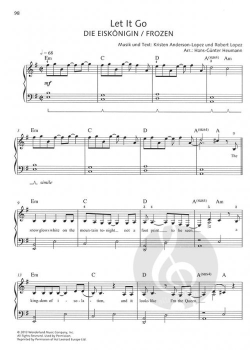 Noten pianotainment movie musical playback playbacks dvd