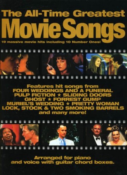 Sheet Music ALL TIME GREATEST MOVIE SONGS Musical CDs DVDs